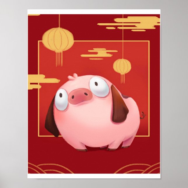 Affiche Louveur de cochon_cochon beagle (Devant)