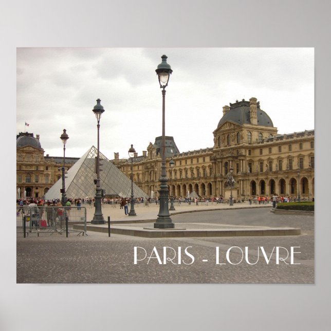 Affiche Louvre. Paris, France (Devant)