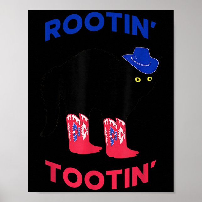 Affiche Lovable Cowboy Cat, Rootin Tootin Cat  (Devant)