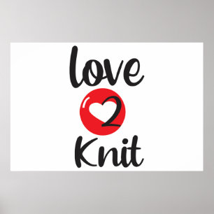 Affiche Love 2 Knit