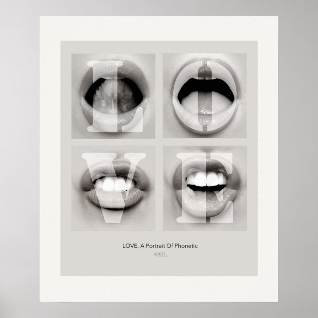 Affiche LOVE / A Portrait of Phonetic Emotion (Devant)