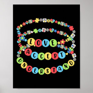 Affiche Love Accepter Comprendre la Sensibilisation sur l'