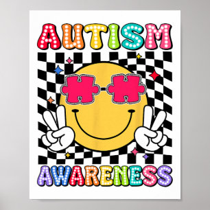 Affiche Love Accepter Comprendre Sensibilisation sur l'aut