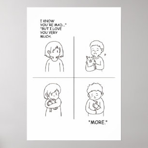 Affiche Love and Affection bande dessinée
