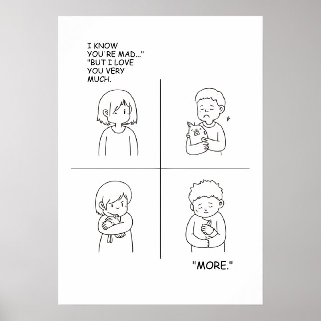 Affiche Love and Affection bande dessinée (Devant)