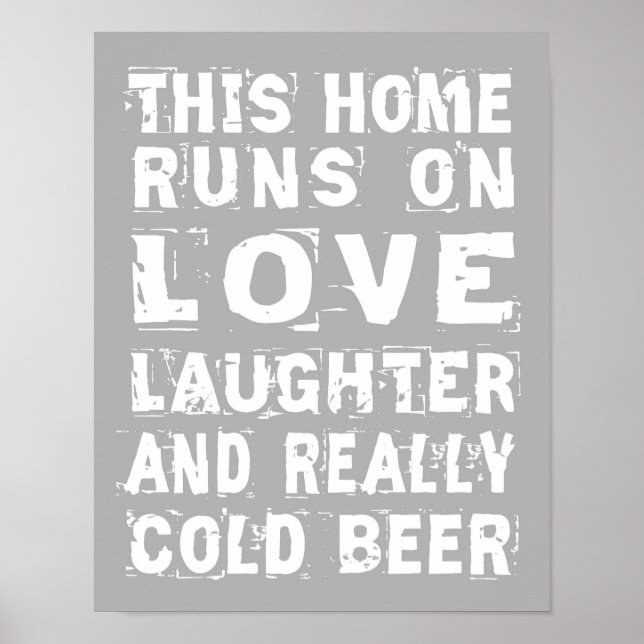 Affiche Love and Cold Beer (Devant)