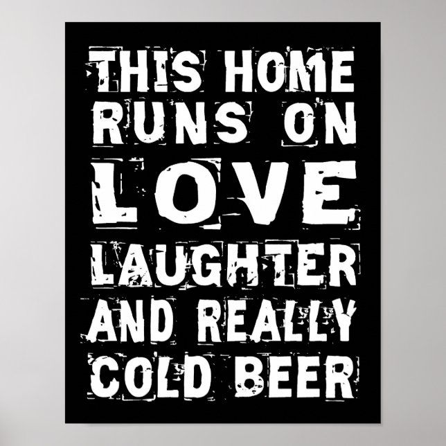 Affiche Love and Cold Beer (Devant)