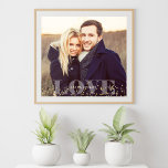 Affiche Love and Sparkles Photo<br><div class="desc">Full bleed photo design. Personalize it with your wedding date,  family name,  or any text of your choice for a beautiful and unique piece of wall art.</div>