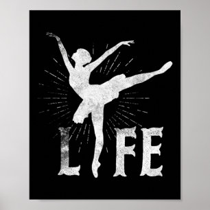 Affiche Love Ballet Vie T Chemise Danseuse Cadeaux bal de