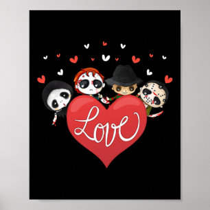 Affiche Love Candy Coeur mignon Tueur Horreur Movie Anti V