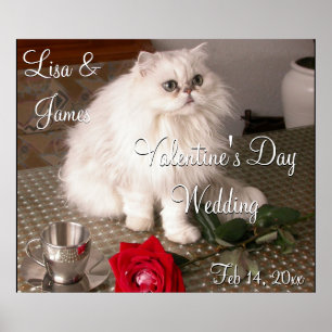 Affiche Love Chat Mariage Valentine