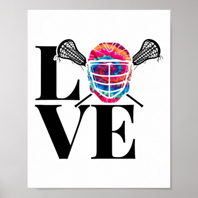 Affiche Love Chemise Lacrosse Pour Lacrosse Lecteur Lax (Devant)
