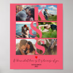 Affiche Love Couples Gifts Newlywed Gift Photo Collage<br><div class="desc">Love Couples Gifts Newlywed Gift Photo Collage</div>