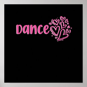 Affiche Love Dance Heart Dancers Danser Jour Graphique