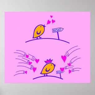 Affiche LOVE ECHO - Bande dessinée Tweetlercools 3