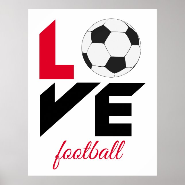 Affiche Love football (Devant)
