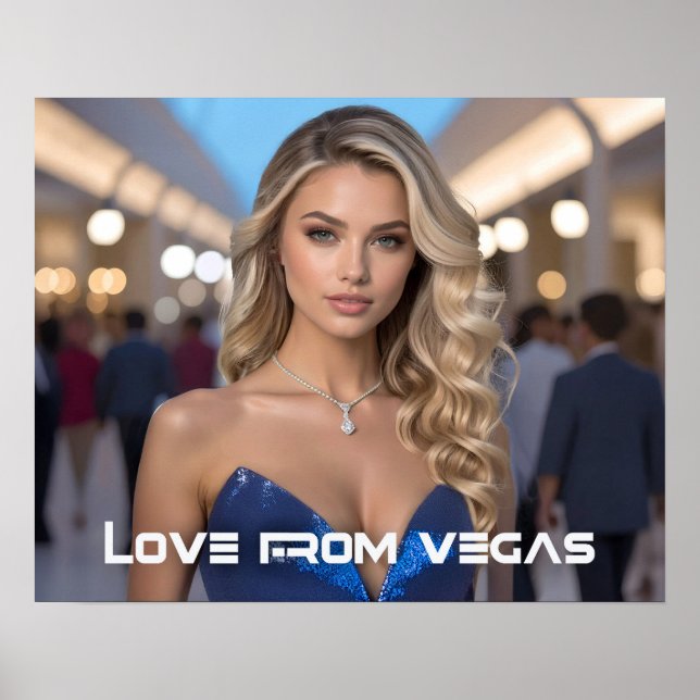 AFFICHE LOVE FROM VEGAS (Devant)