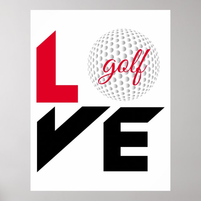 Affiche Love golf (Devant)