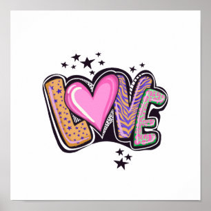 Affiche Love Graffiti Art
