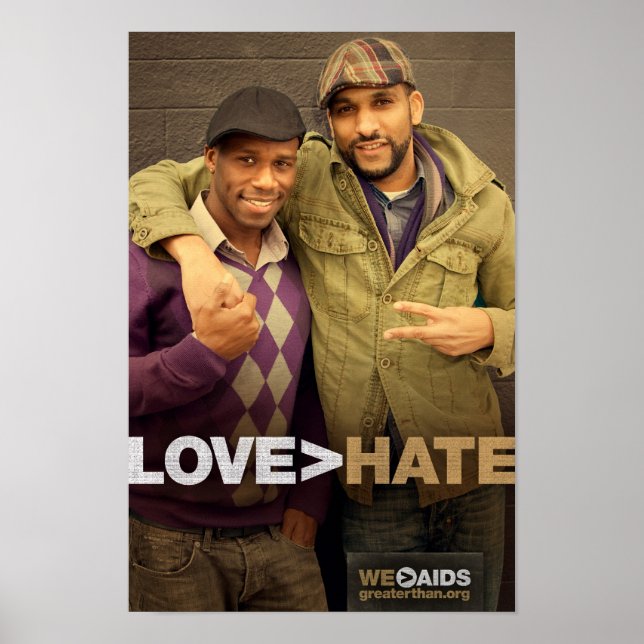 AFFICHE LOVE > HATE (Devant)