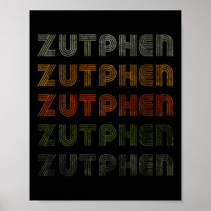 Affiche Love Heart Zutphen Tee Style Vintage Grunge Noir