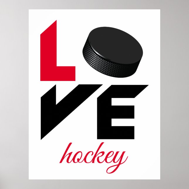 Affiche Love hockey (Devant)