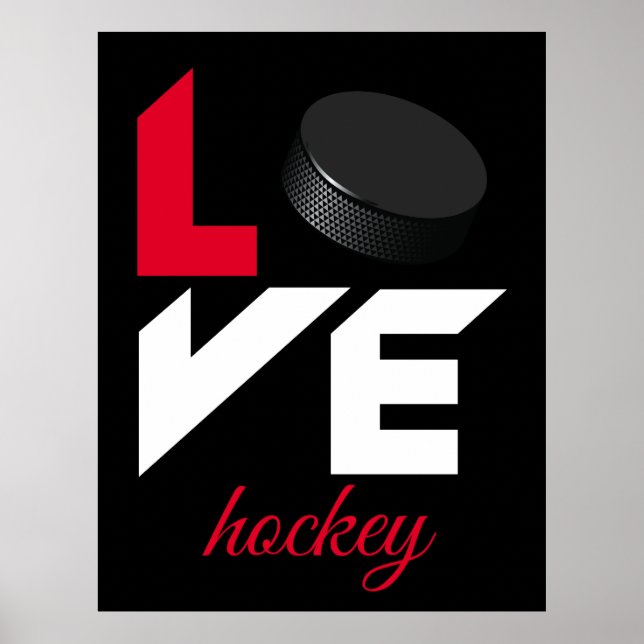Affiche Love hockey (Devant)