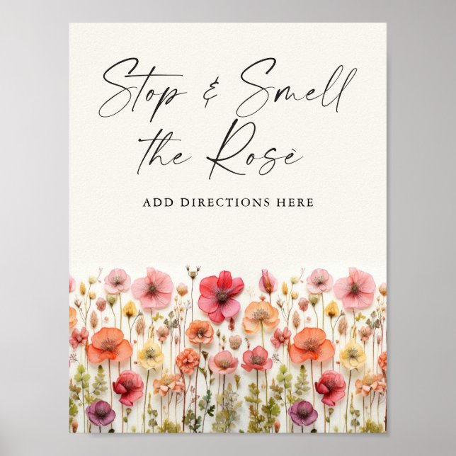 Affiche Love In Bloom Fête des mariées Barre de Rose Conne (Devant)