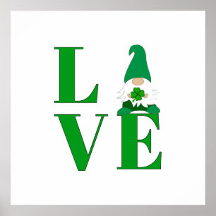 Affiche Love Irish Gnome