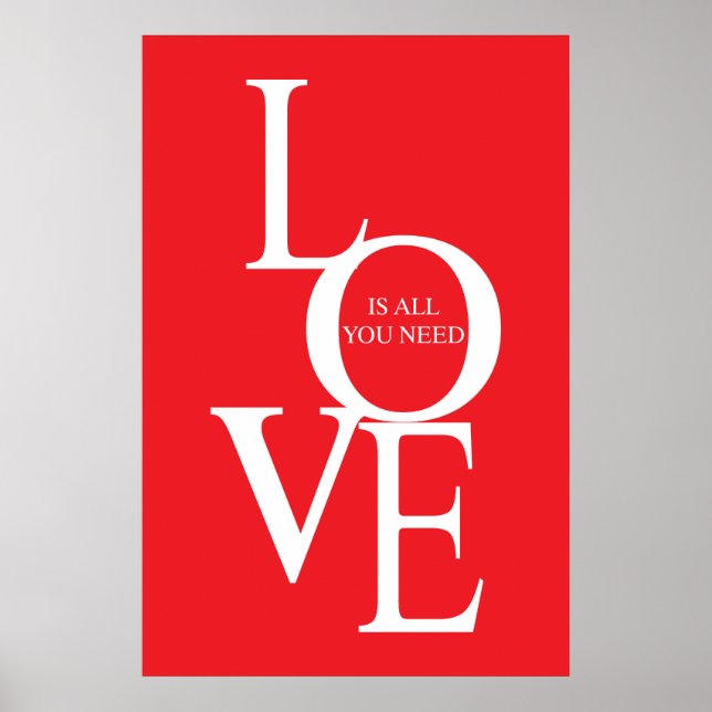 Affiche Love is all you need (Devant)