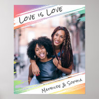 Love is Love Modern Rainbow Ajouter votre photo et