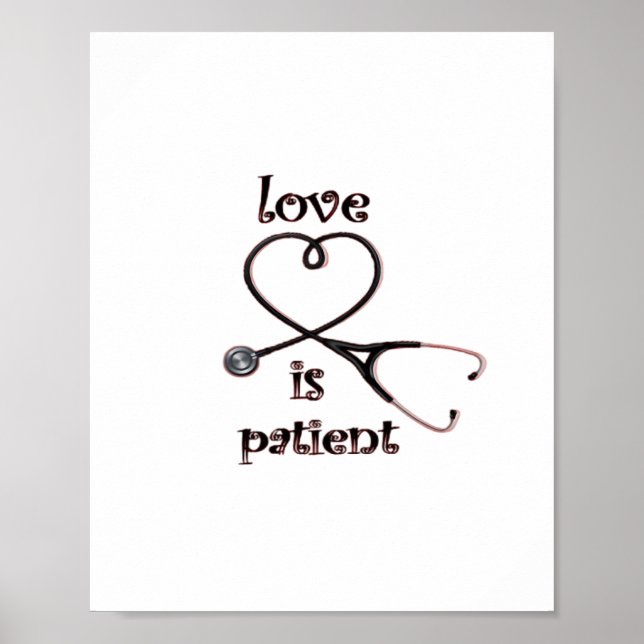 Affiche Love Is Patient Clean Layout  (Devant)