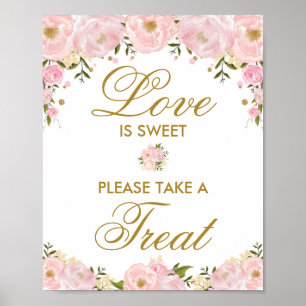 Affiche Love is Sweet Signe de Mariage Cadeau Faveurs de S