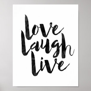 Affiche Love Laugh Live