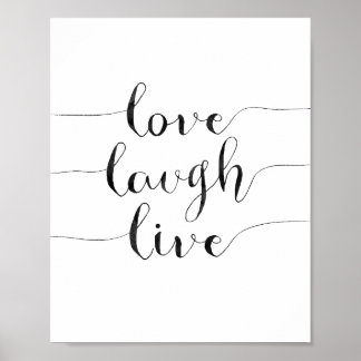 Affiche Love Laugh Live