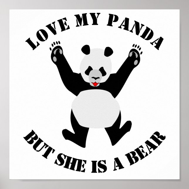 Affiche Love My Panda, mais elle est une ours (Devant)