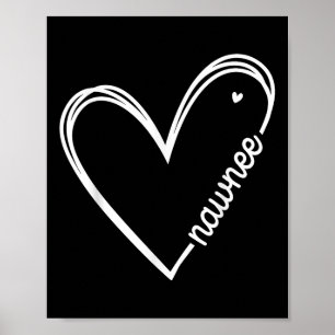 Affiche Love Nawnee Heart Femmes Fête des mères Anniversai