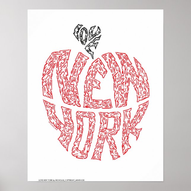 Affiche LOVE NEW YORK par NICHOLAS_COP... (Devant)