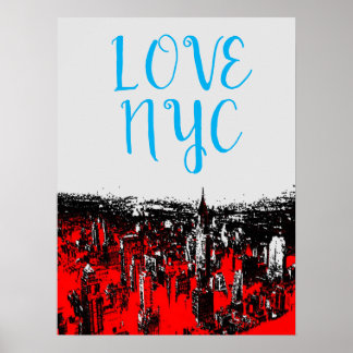 Affiche Love NYC Manhattan New York City