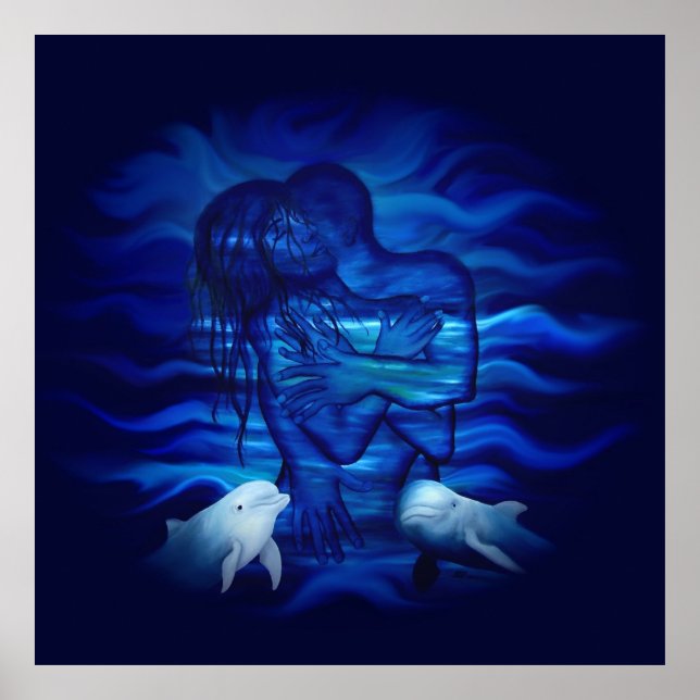 Affiche Love, Passion act - paire avec dauphin (Devant)