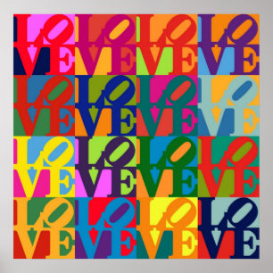 Affiche Love Pop Art