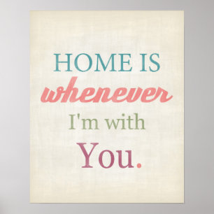 Affiche Love quote art typography Valentine's Day