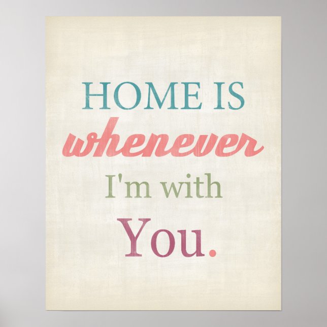 Affiche Love quote art typography Valentine's Day (Devant)