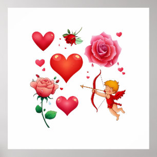 Affiche Love & Romance - Saint Valentin