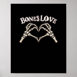 Affiche Love Skeleton Hand Classic