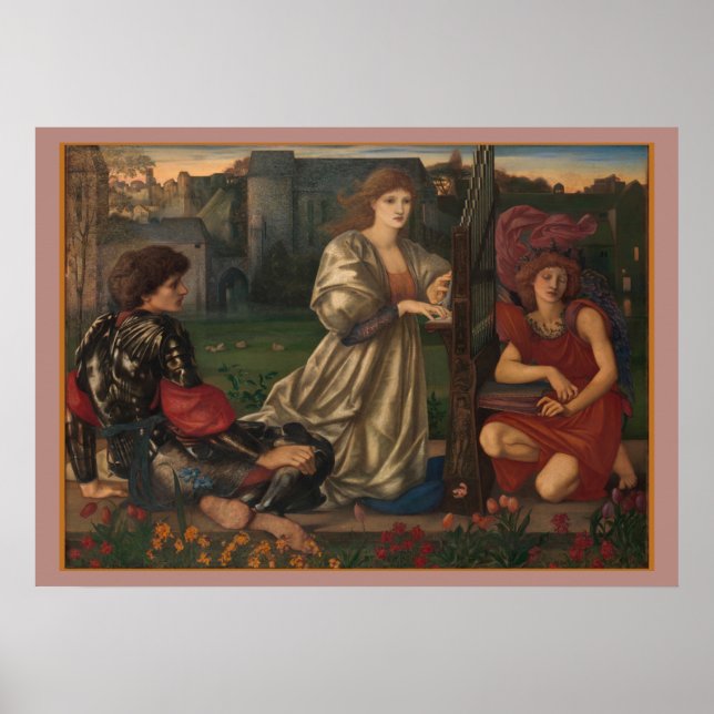 Affiche "Love Song" Edward Burne-Jones (Devant)