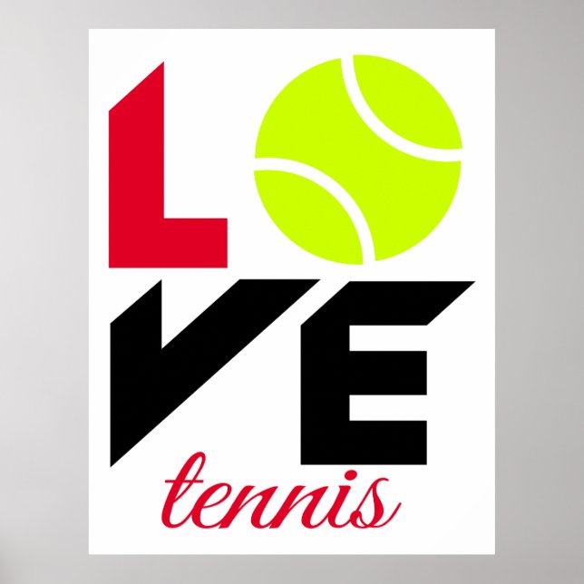 Affiche Love tennis (Devant)
