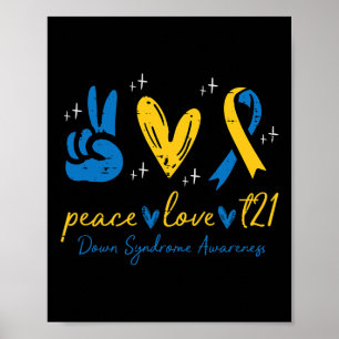 Affiche Love Trisomy 21 Down Syndrome Sensibilisation Femm