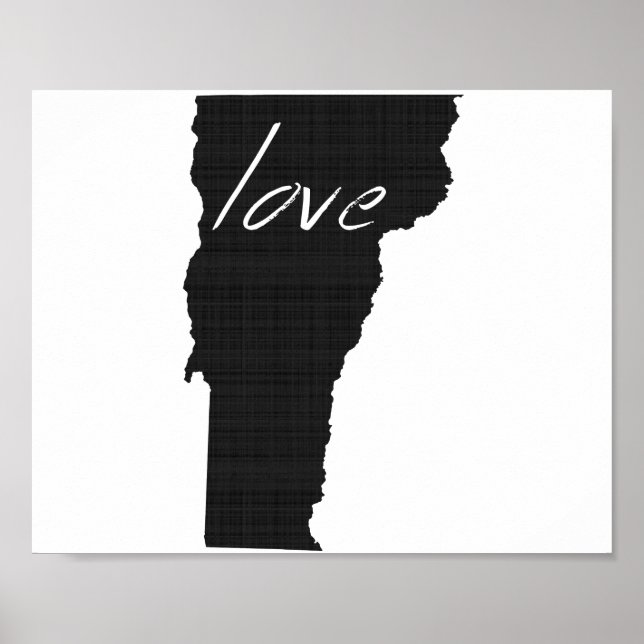 Affiche Love Vermont Wall (Devant)