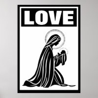LOVE VIRGIN MARY BABY JESUS NATIVITÉ CATHOLIQUE